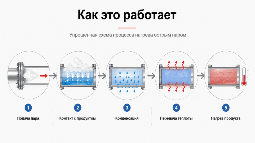 Как это работает - острый пар Как это работает - острый пар